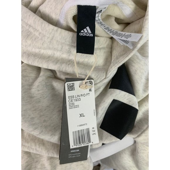 XL Adidas Men's New Pullover Sweatshirt Hoodie Gray Heathered Knit - Picture 7 of 8